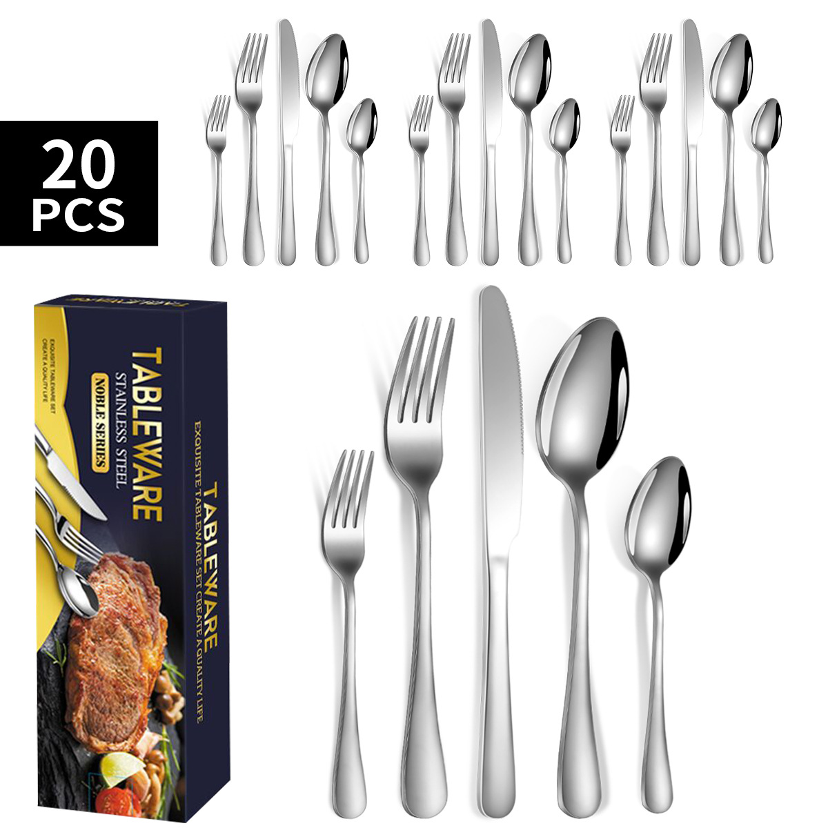 Silver 20-piece set