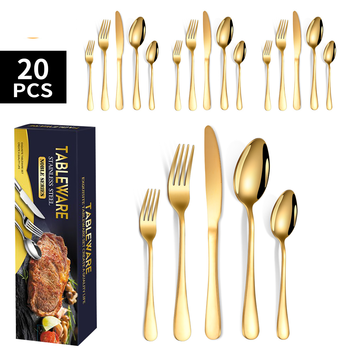 Gold 20 piece set