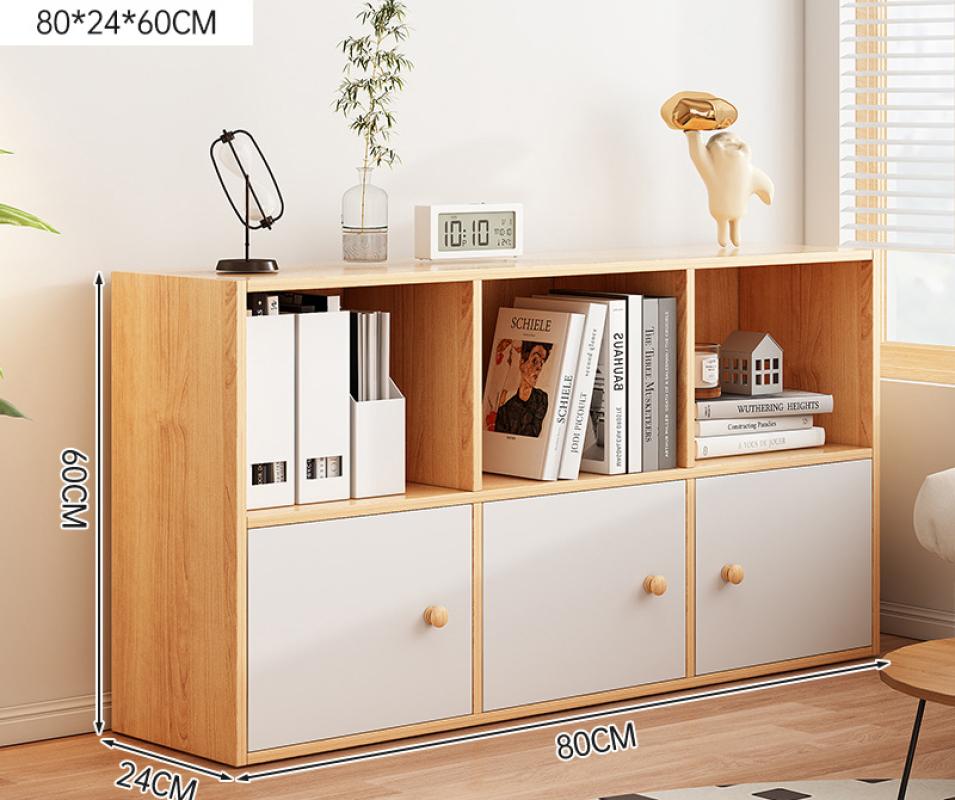 [dustproof* cabinet door model] 80*24*60cm log walnut color