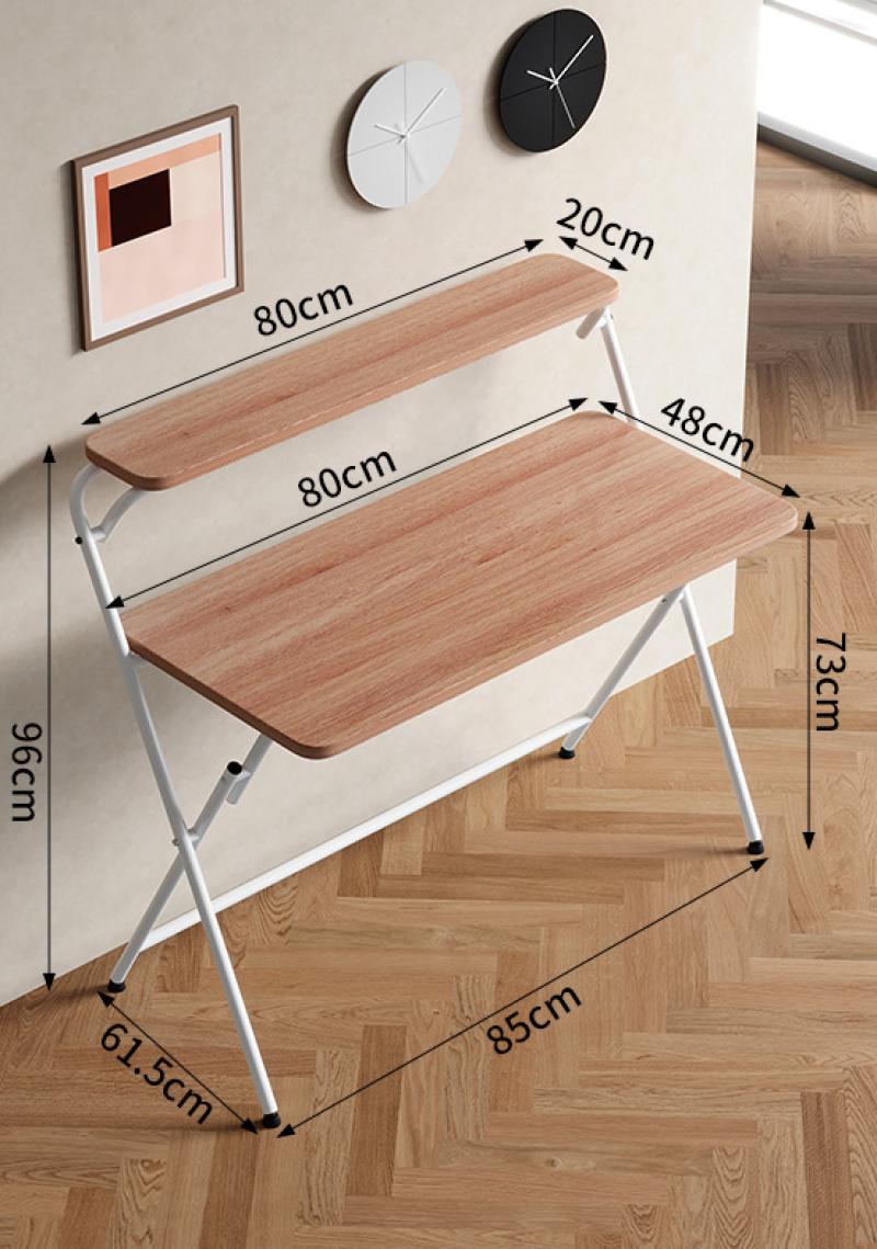 Double-layer large (48 * 80cm) teak pattern/white frame