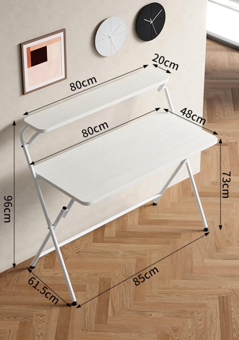 Double-layer large (48 * 80cm) white wood grain/white frame