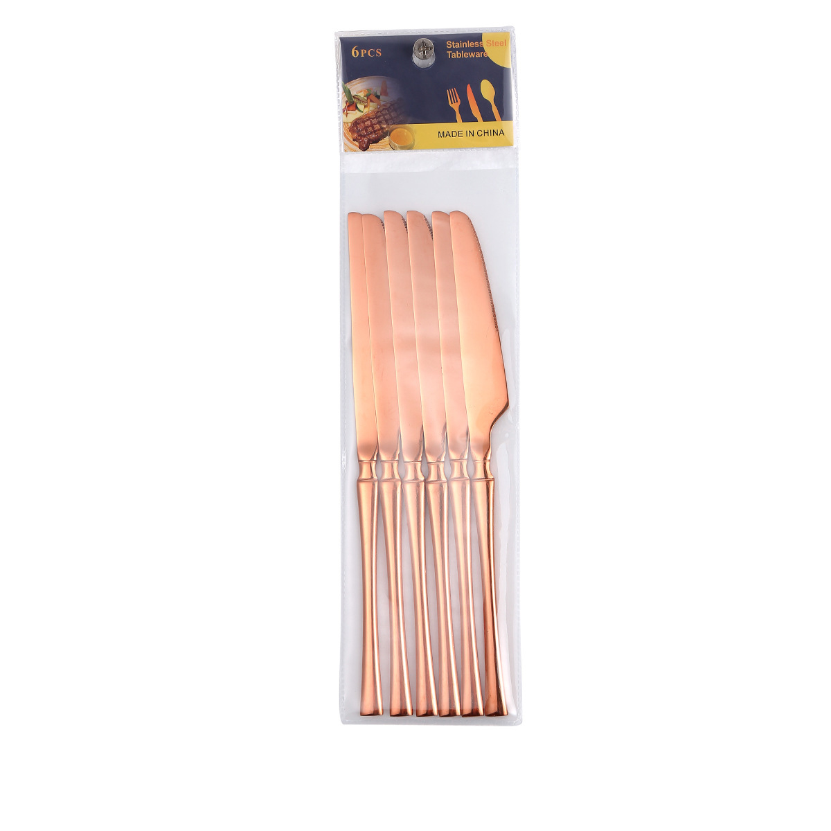 Table knife 6pcs/Rose Gold