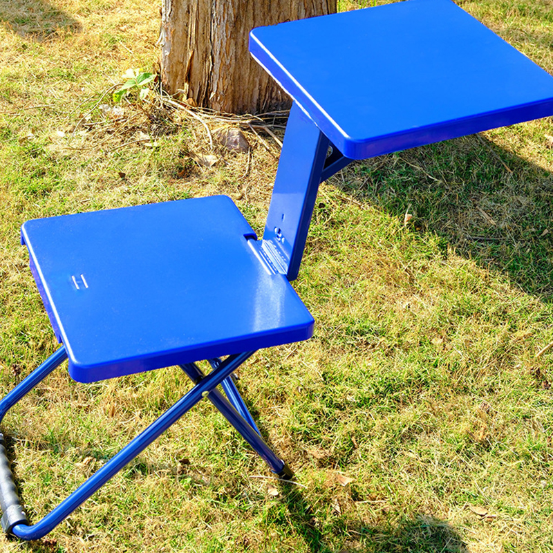 [fire blue] three stool/backrest/writing board