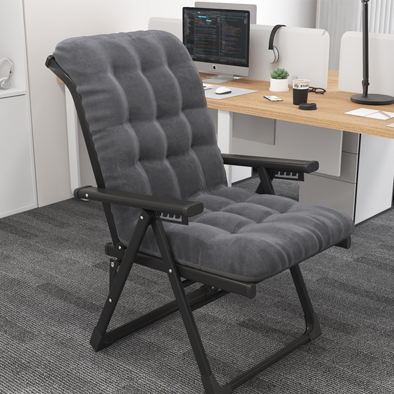 [upgraded model] can sit or lie down - single chair black gray cotton pad