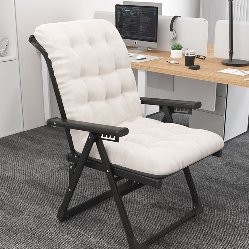 [upgraded model] can sit or lie down - single chair black and white cotton cushion