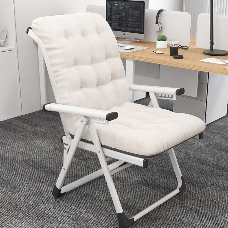 [upgraded model] can sit or lie down - single chair white white cotton pad
