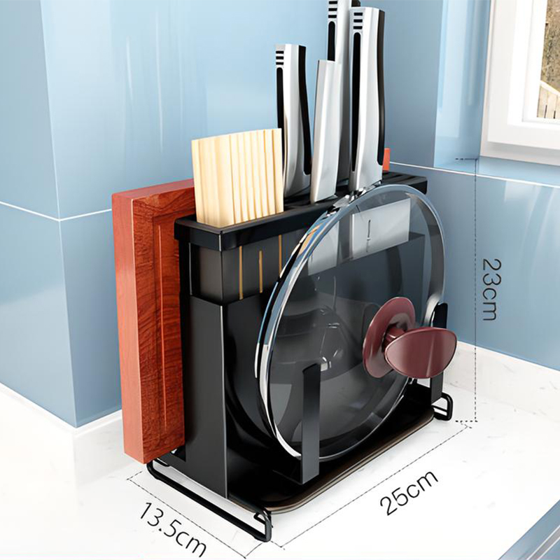 (Upgraded) Black Countertop Knife Holder