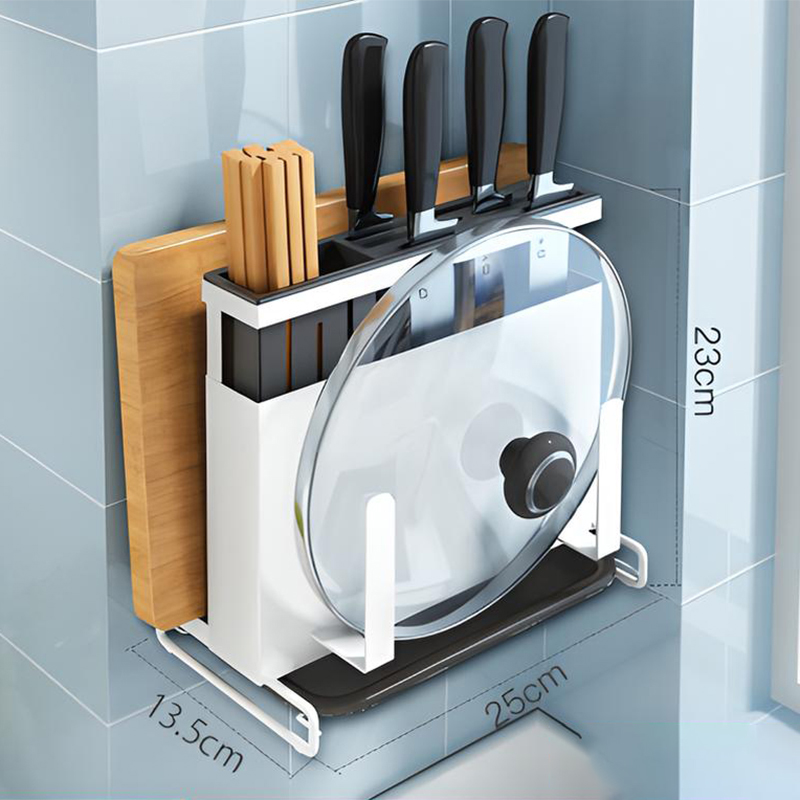 (Upgraded) White dual-purpose knife holder