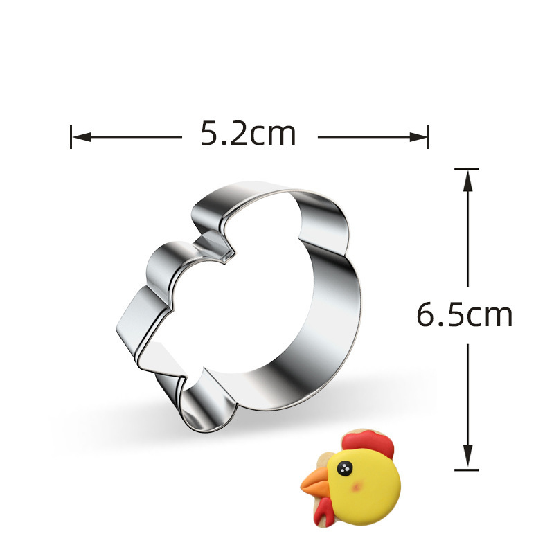 Small yellow chicken head