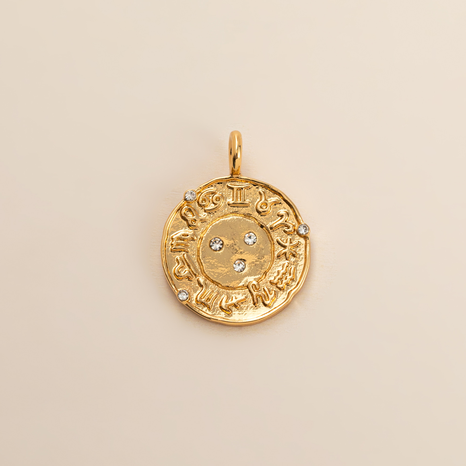 13:White zirconium constellation pendant