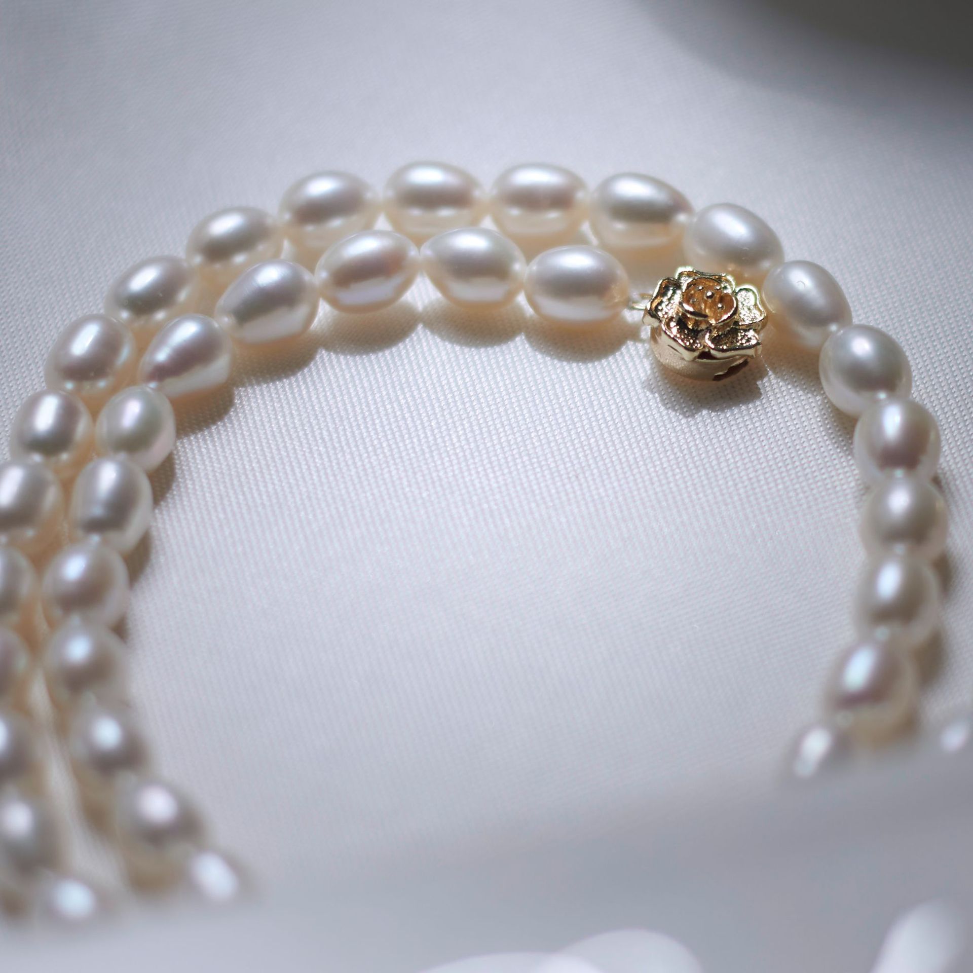 6:(L310006 copper buckle) 6-7MM beads necklace