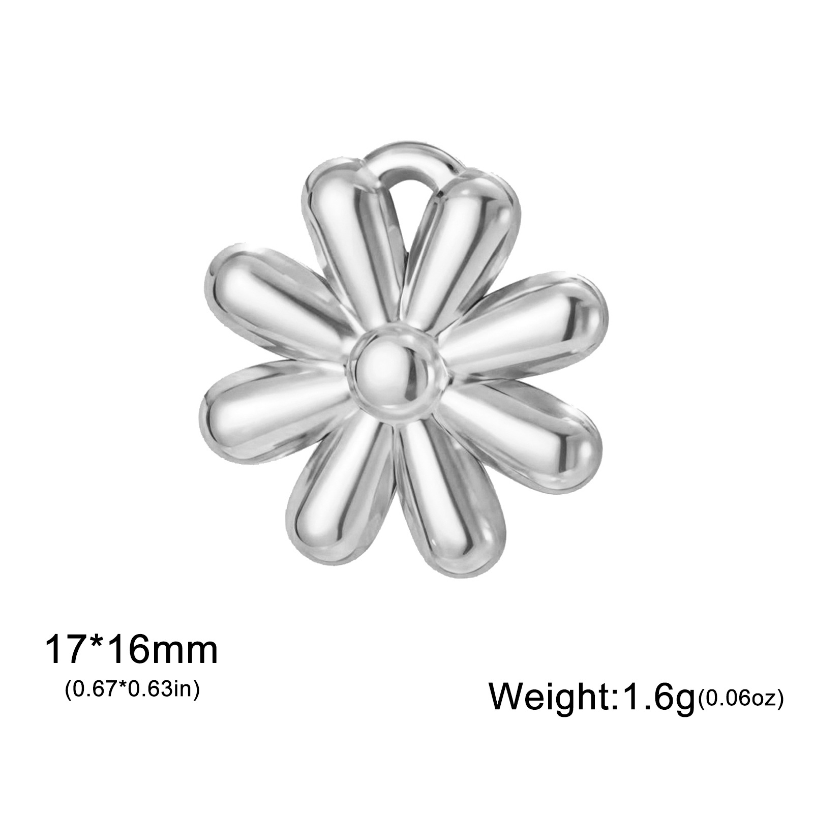 1:Steel color-large eight-petal flower