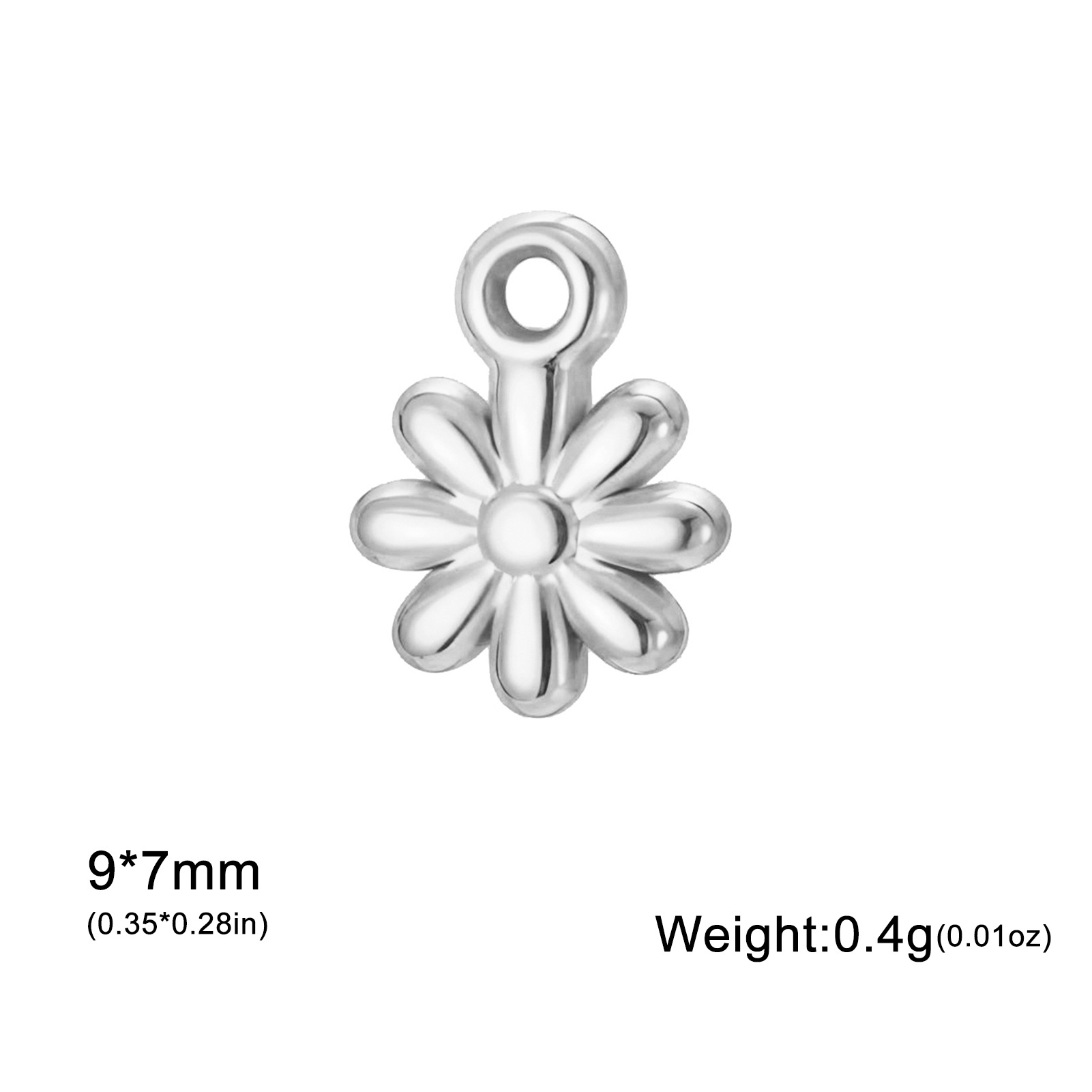 7:Steel color-small eight-petal flower