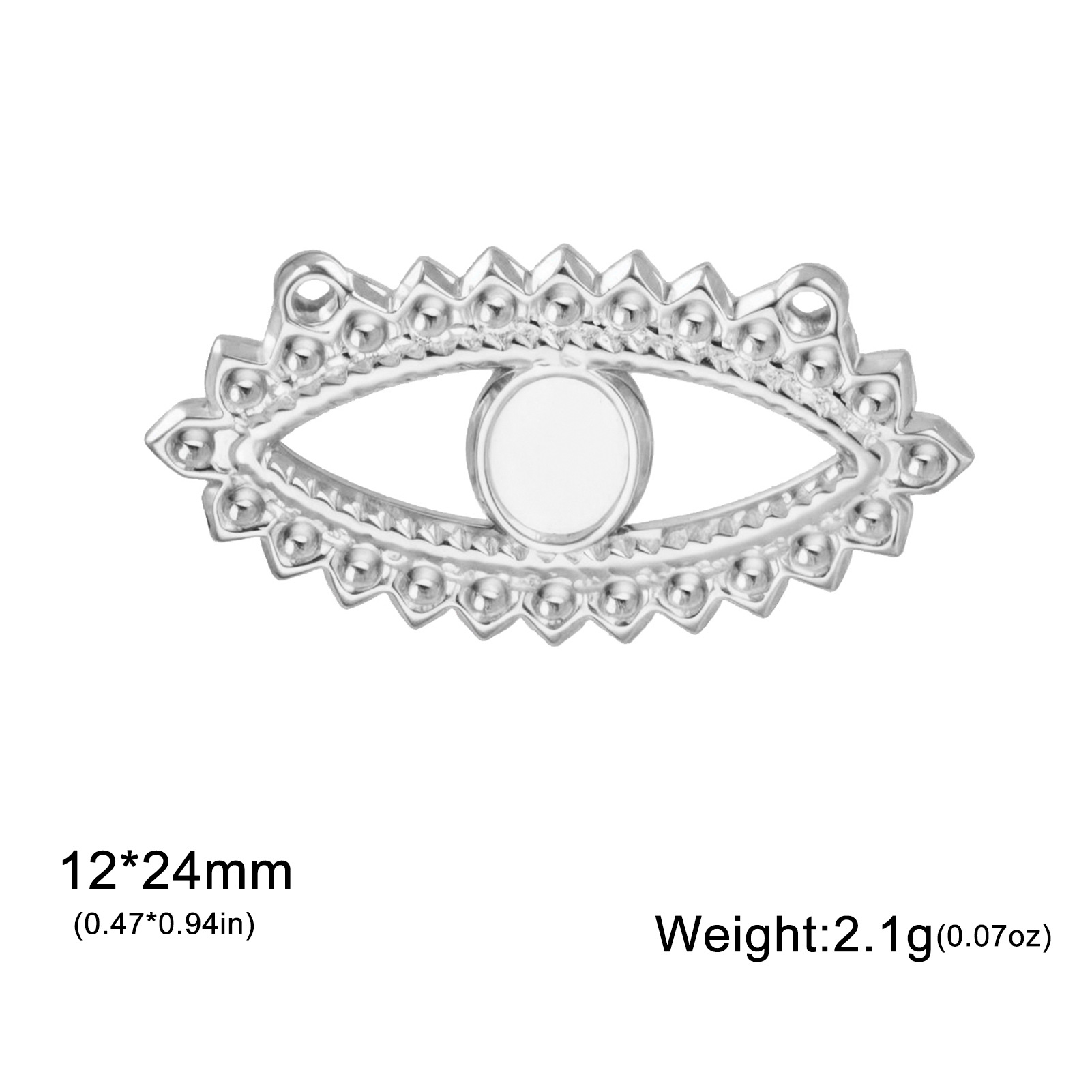 3:Steel color-double hole eyes