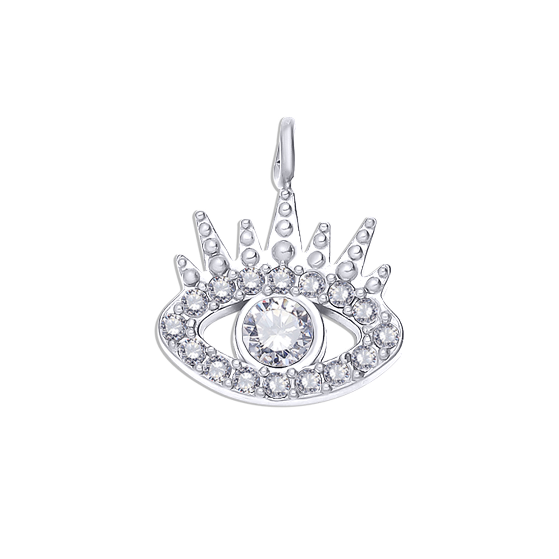 7:Eye white diamond steel