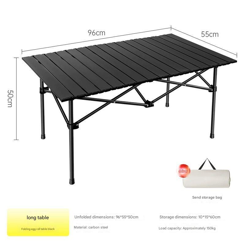 Black [96cm] long table