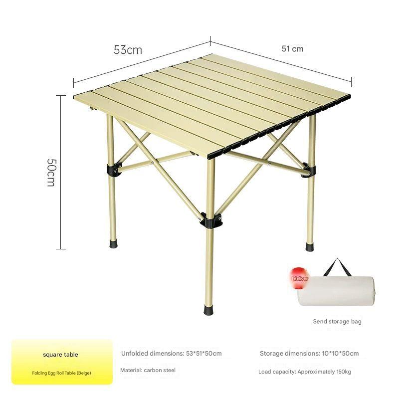 Khaki [53cm] square table