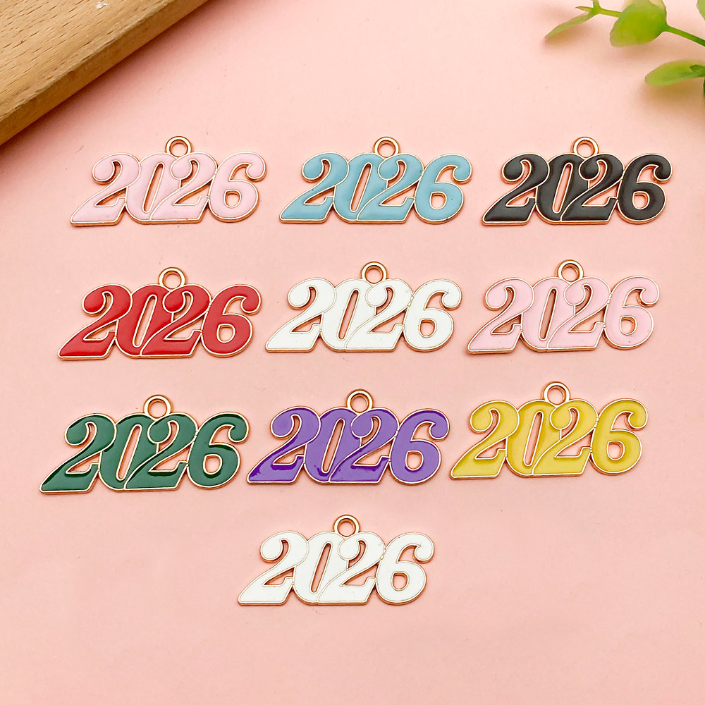 1:Sn1339-large drip oil kc gold 2026 word plate set 8 styles mixed 10 pieces-24.3g