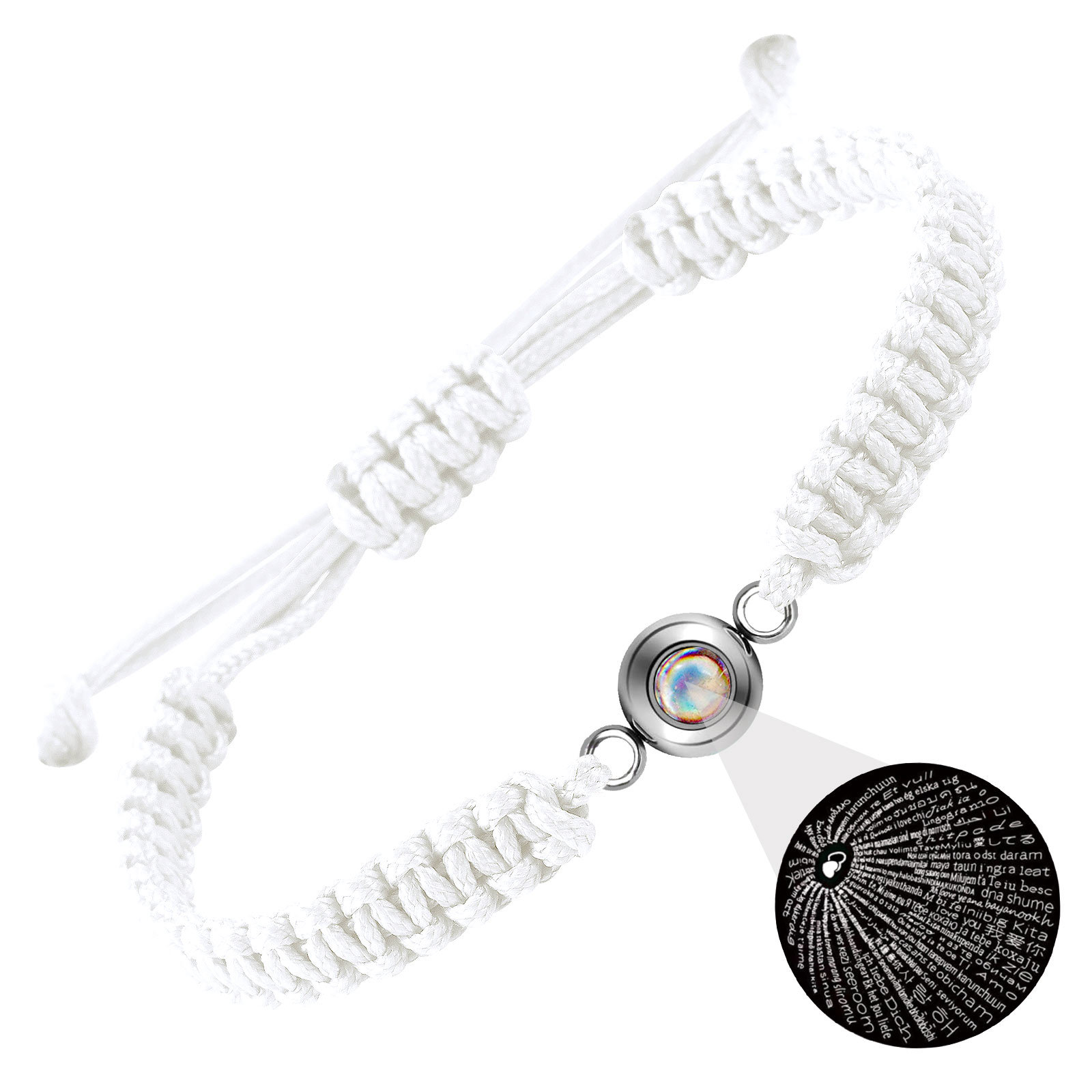 7:B3298-White Rope silver