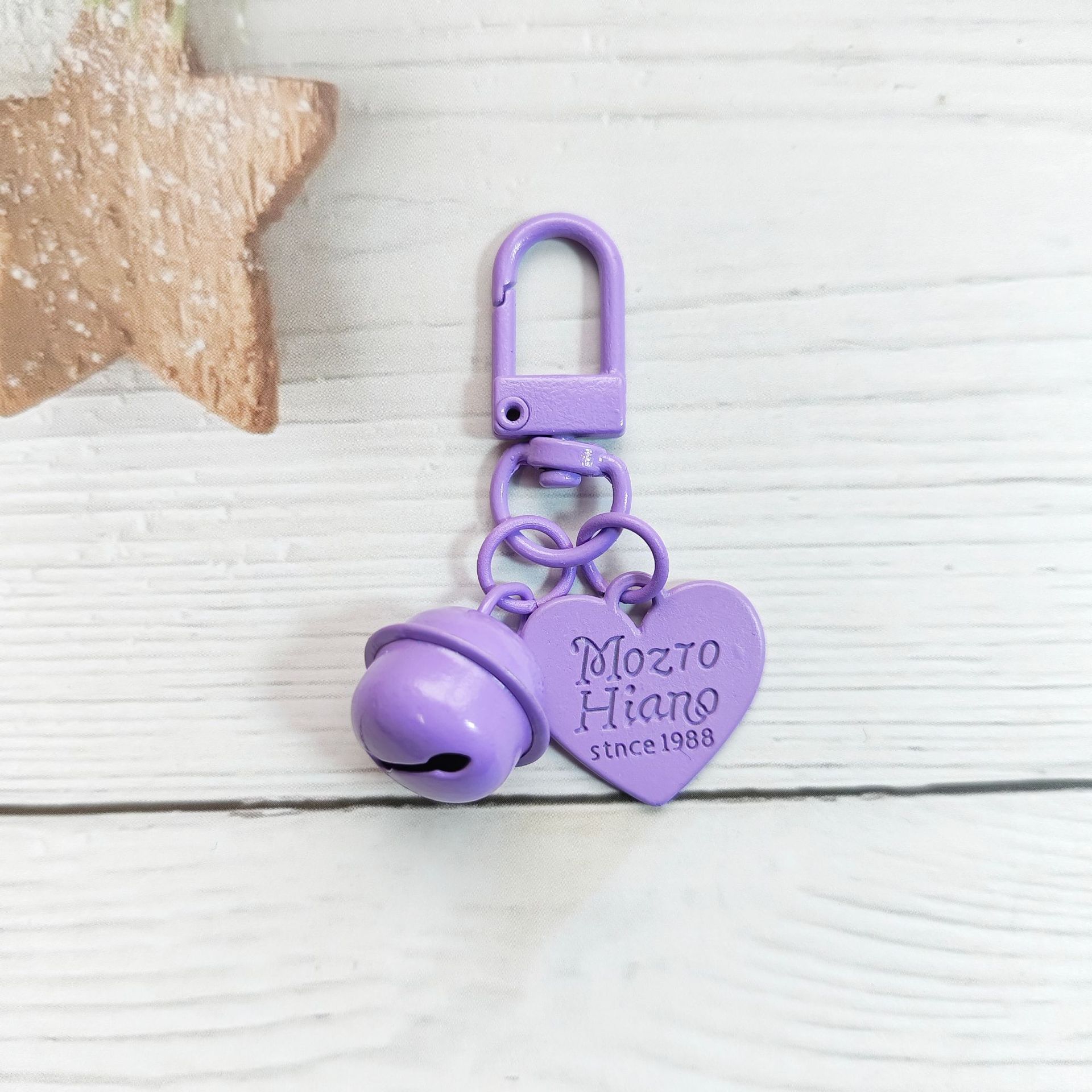 2:Purple 18mm bell   alloy love piece