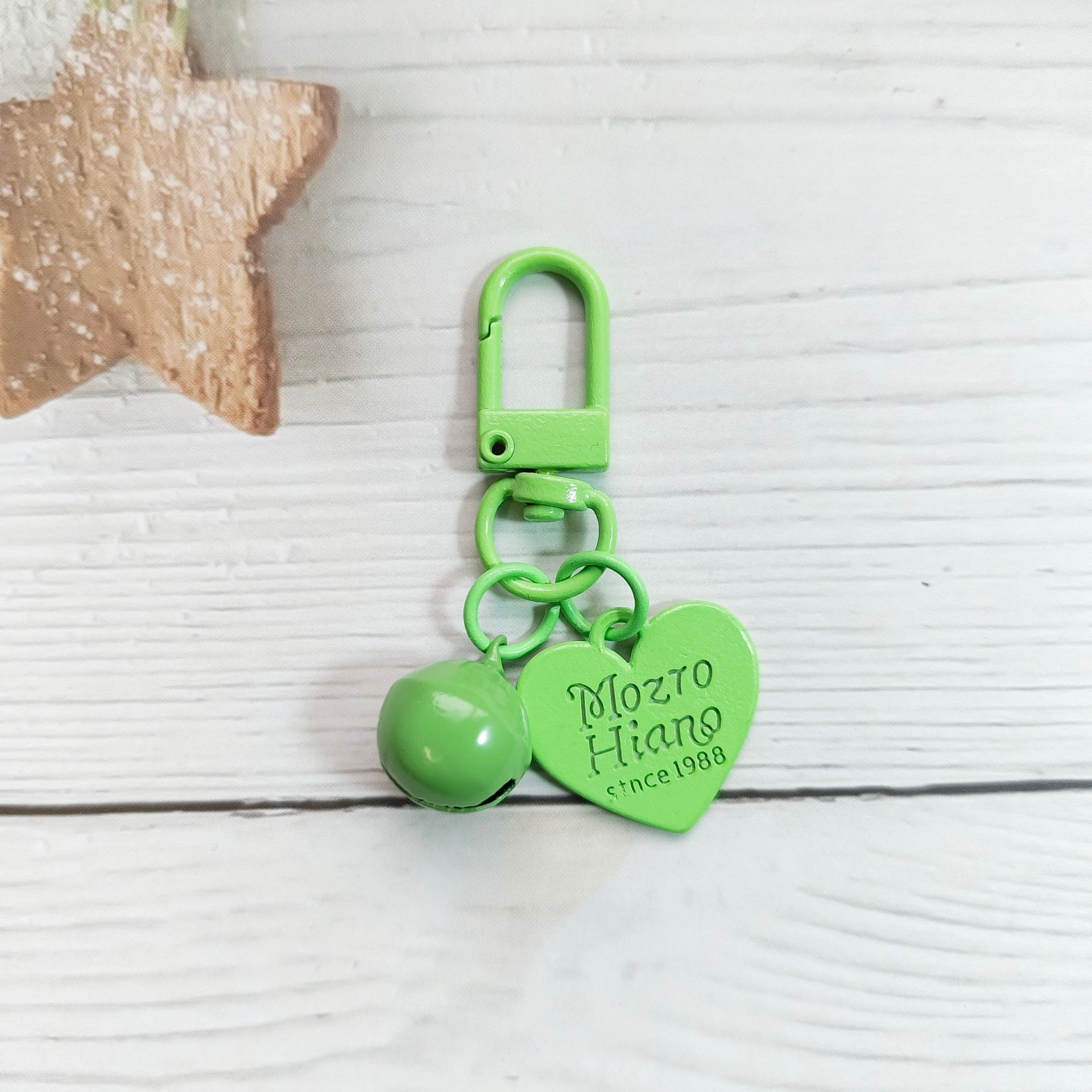 13:Green 14mm bell   alloy love piece