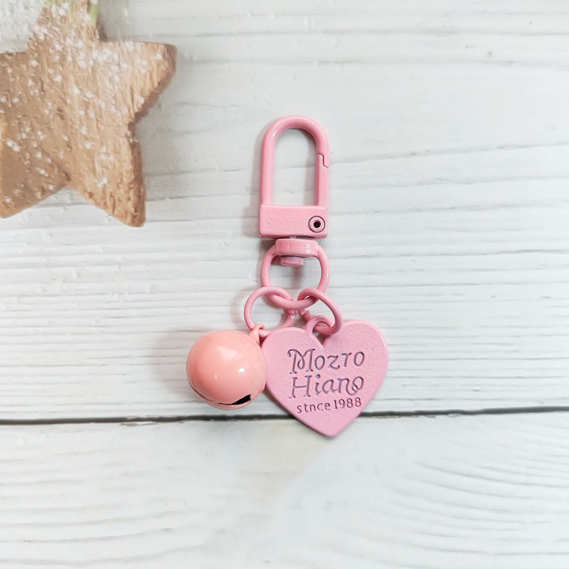 15:Pink 14mm bell   alloy love piece