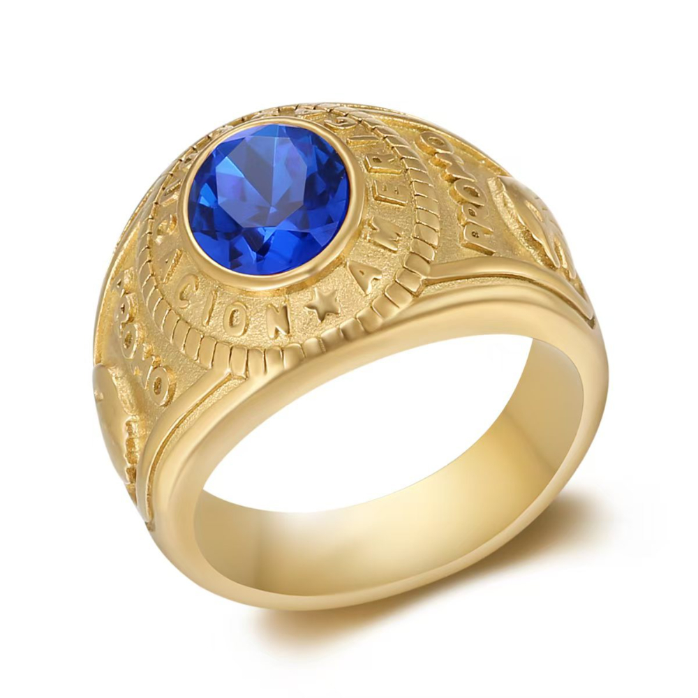 Gold blue US Size #7