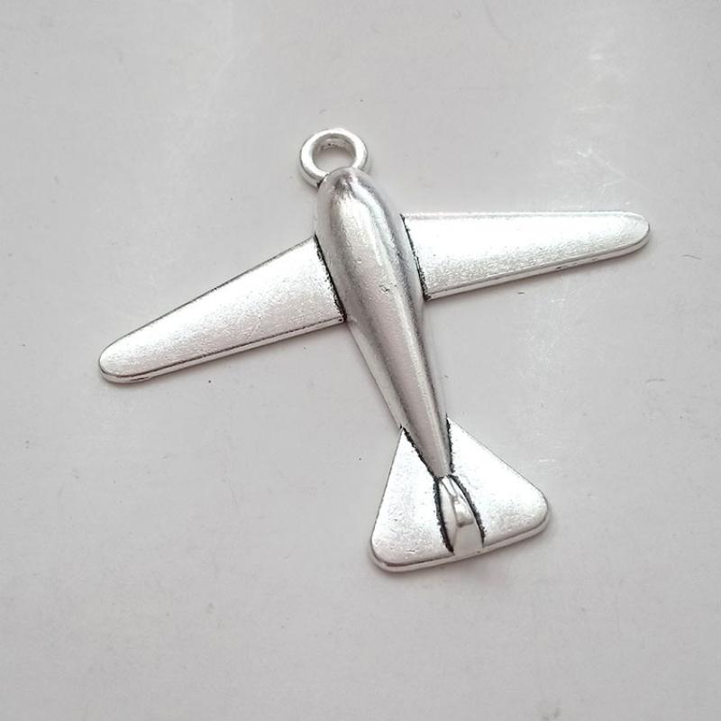 8:Large plane 53*46mm/ancient silver