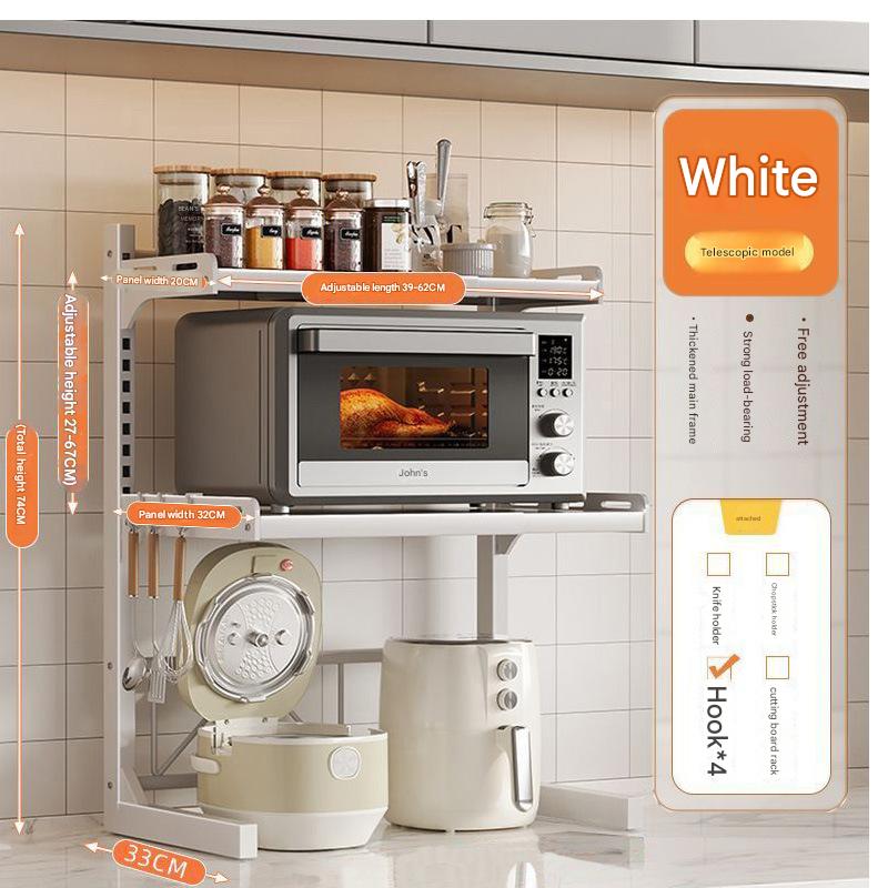 white style flagship model [long height adjustable] three layers