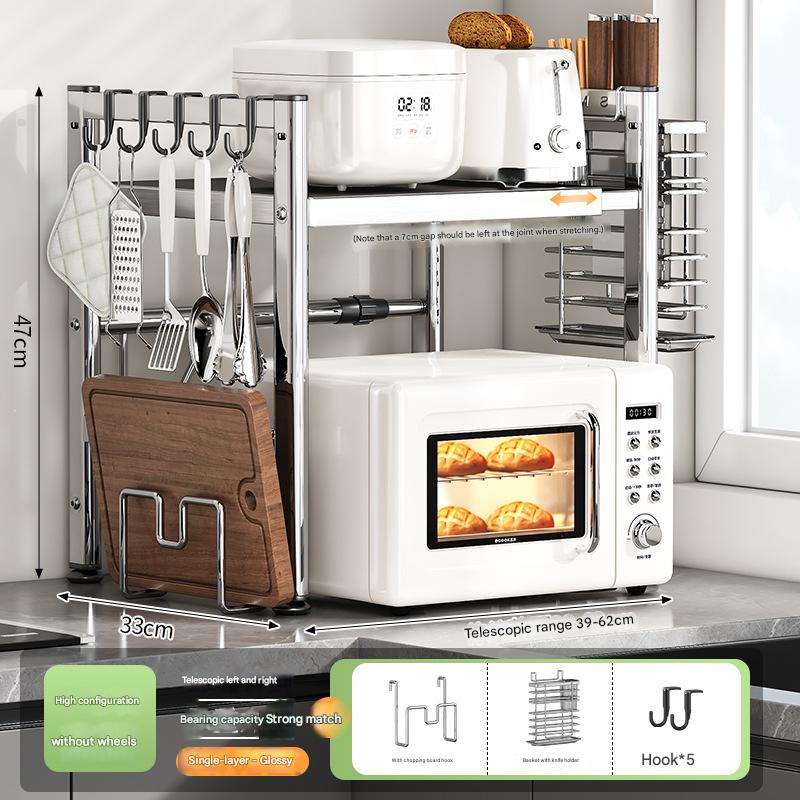 Bright double layer fully equipped (with chopping board knife holder)