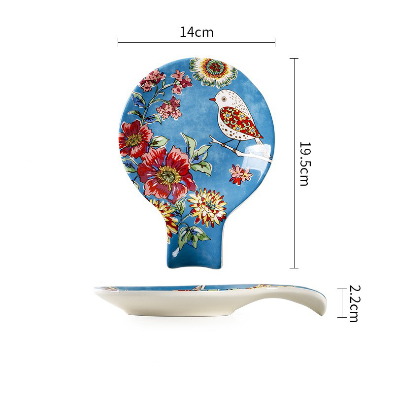 Birds and flowers dish