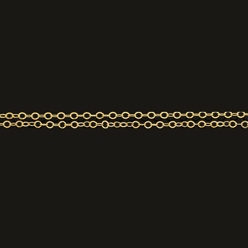 9:1.52mm flash o chain bright gold