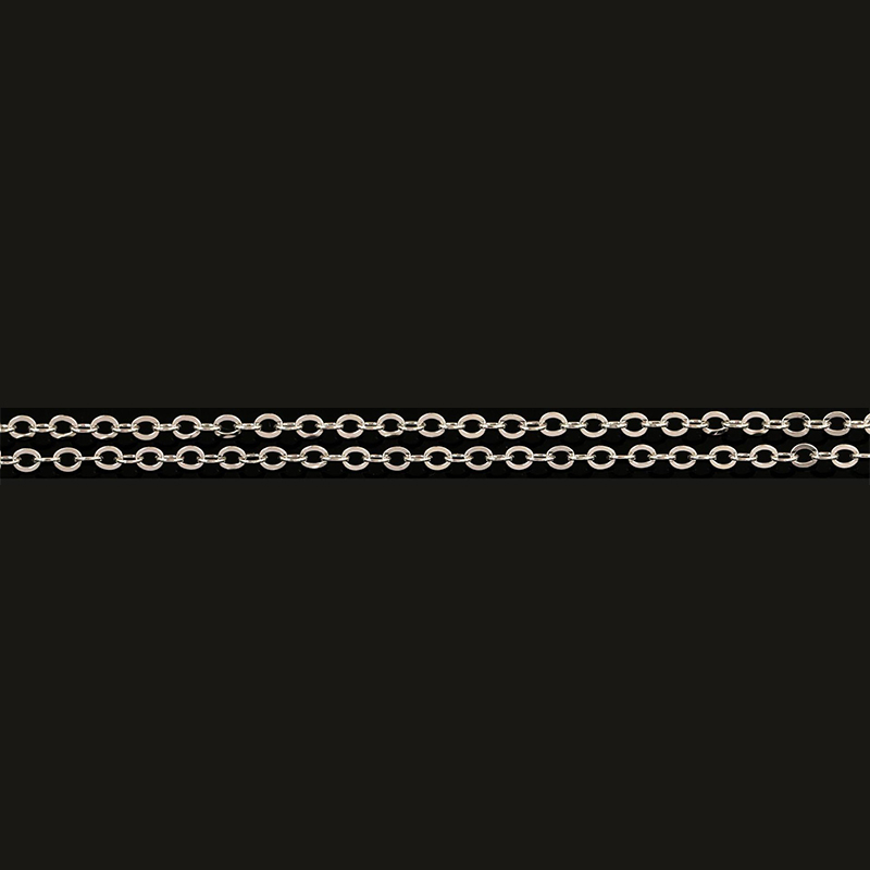 13:1.7mm flash o chain white gold