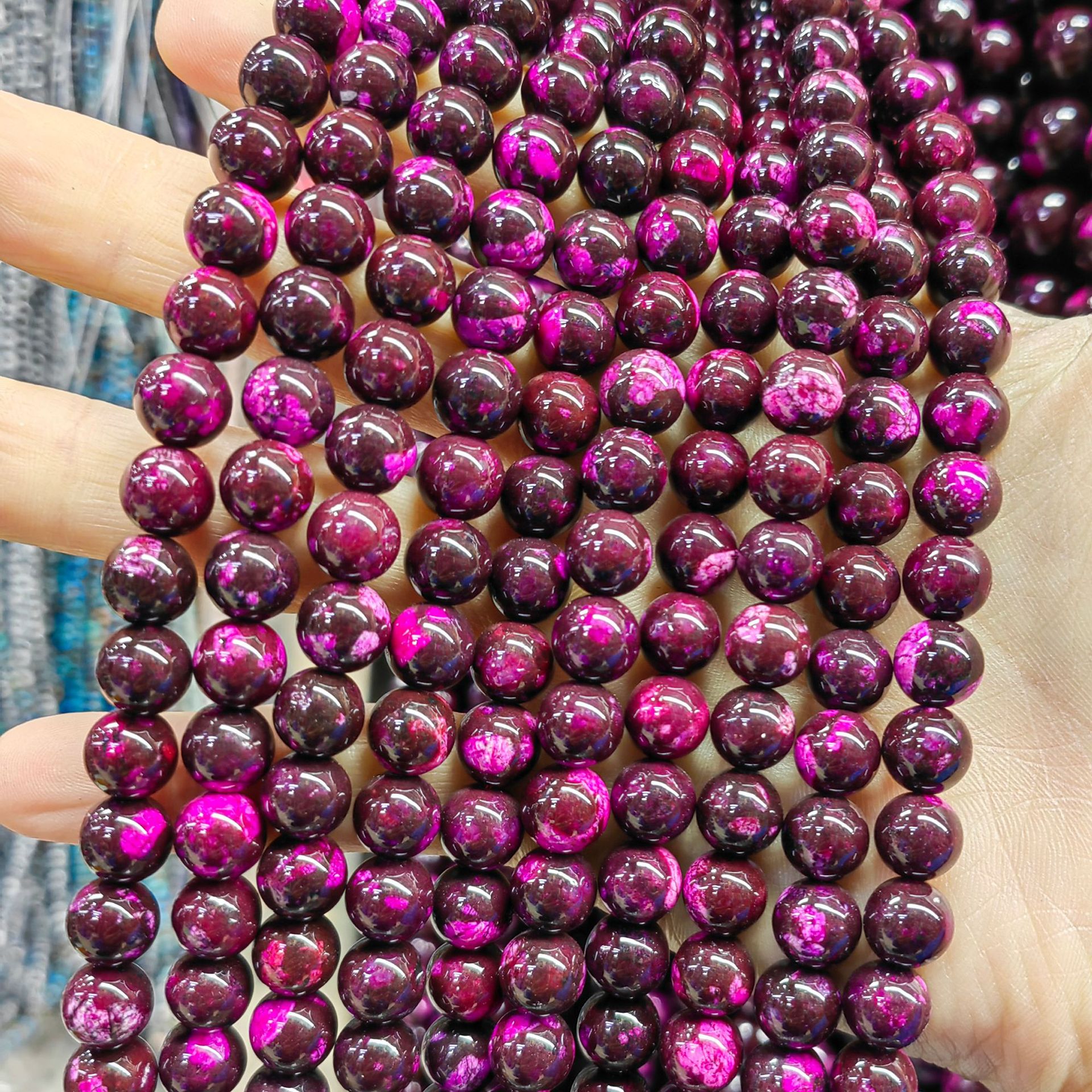 Three Lives Stone - Rose Red 12mm