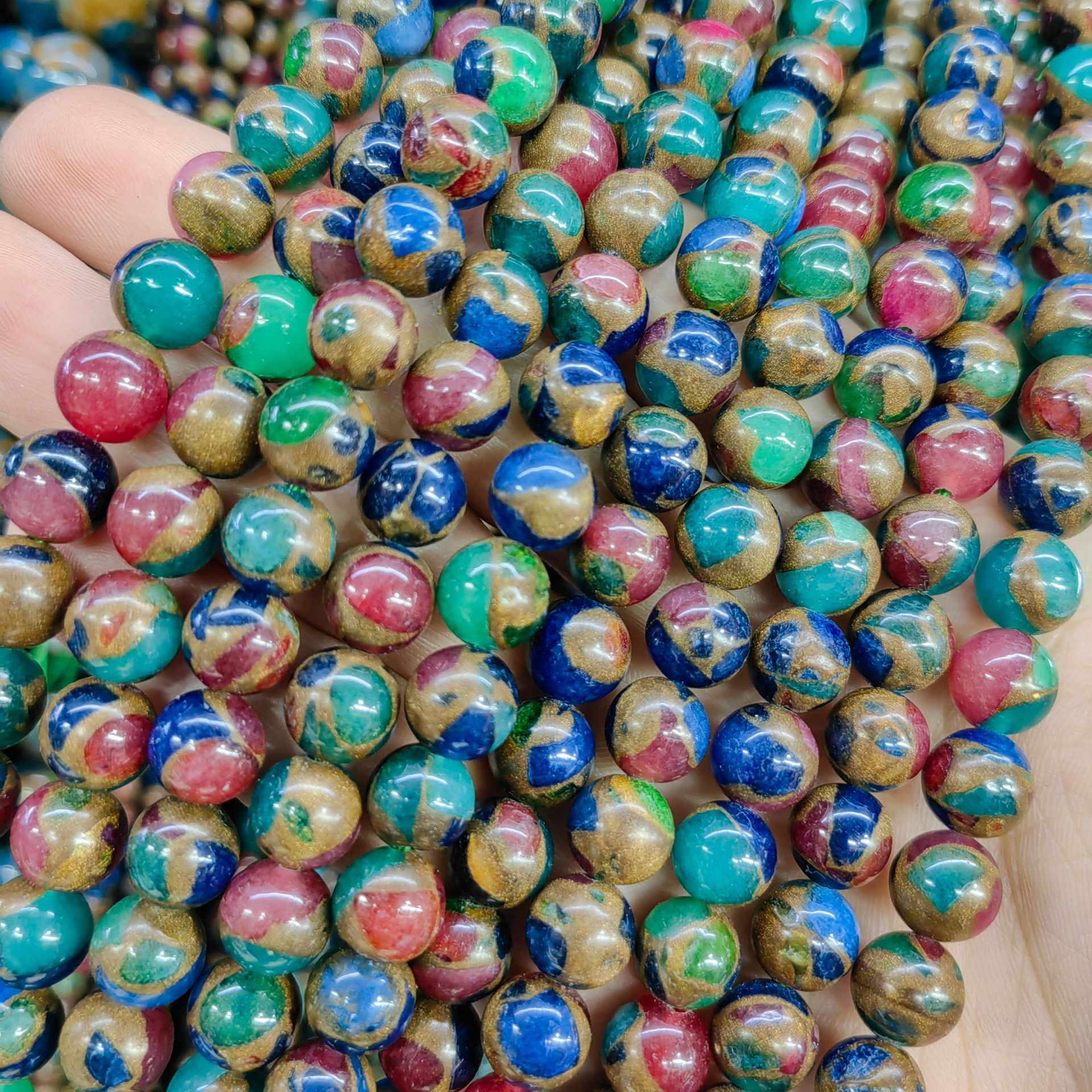 Golden colored Stone - 10mm in color