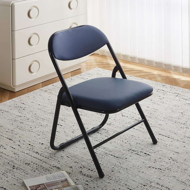 Black-dark blue-thick leather