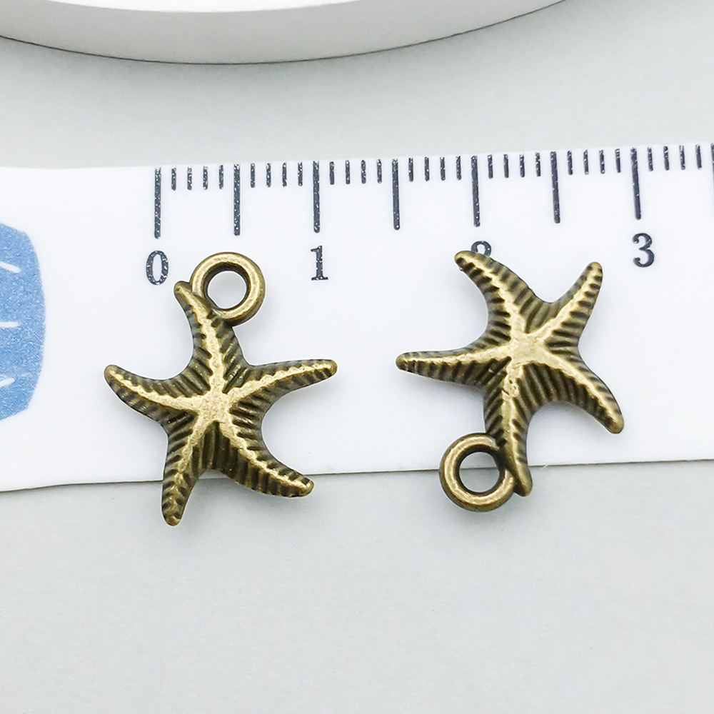 2:1 ancient green starfish 14*17mm