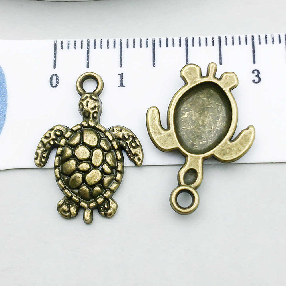 10:1 ancient green turtle 23*16mm