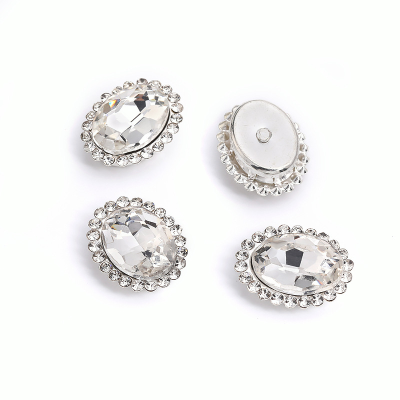 1:Oval white 10x12mm