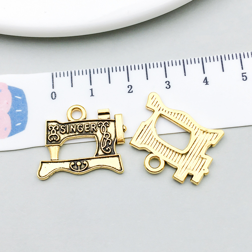 17:1 ancient gold sewing machine 23*19mm