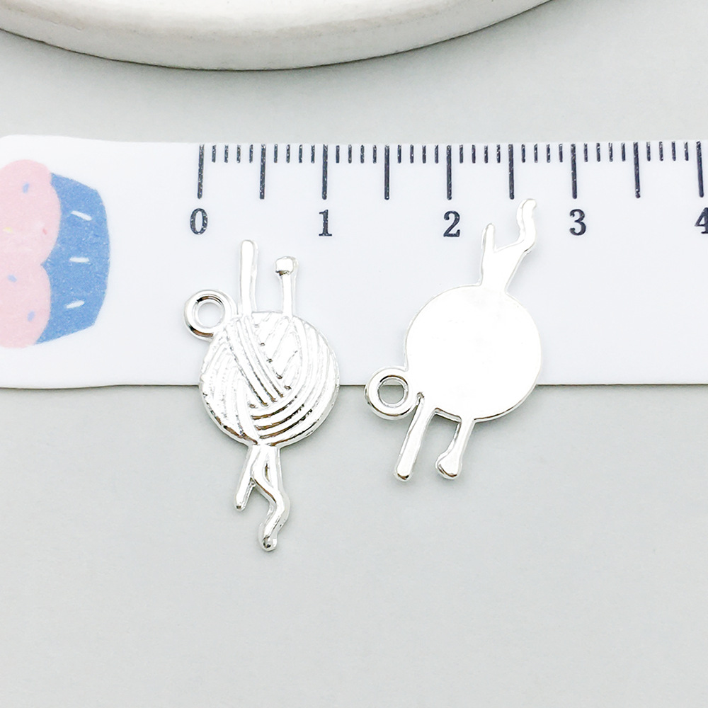 6:1 bright silver wool ball 12*24mm