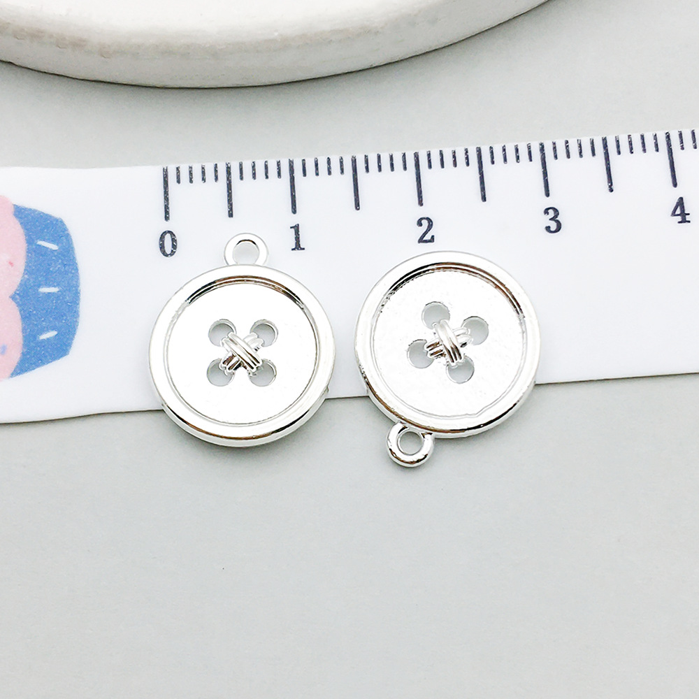 12:1 bright silver button 14*17mm-