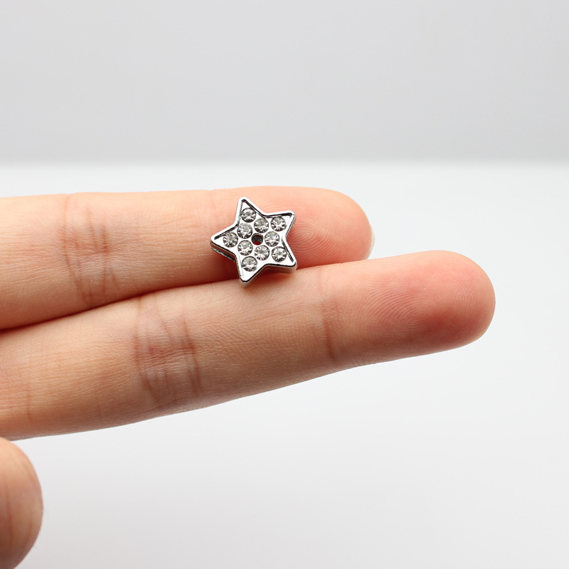 8:8mm chrome drill Surface accessories-five-pointed star