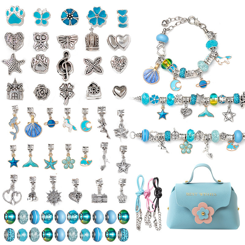 7:Blue (blue handbag)