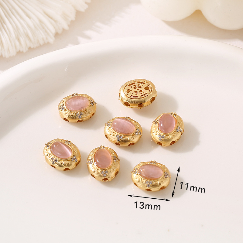 9:Style 15 Oval water red beads 11 * 13mm