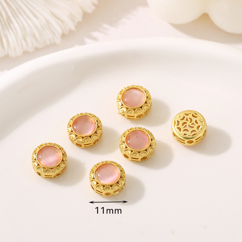 11:Style 17 Water Red big cat eye beads 11mm