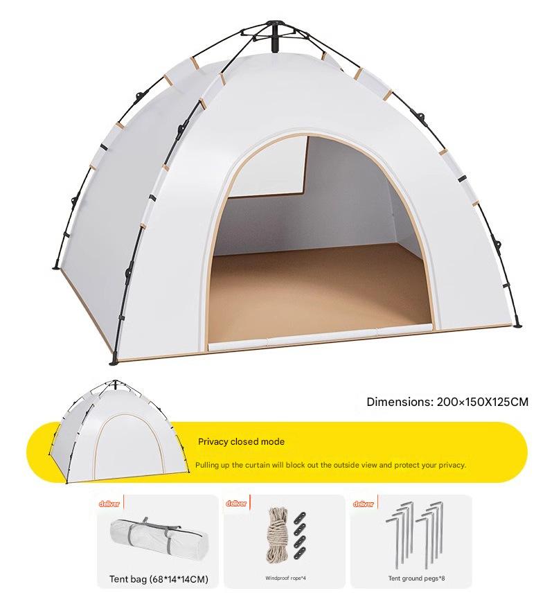 Quicksand gold [2-3 people in one door and one window] no eaves
