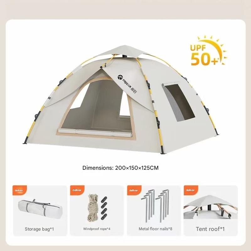 quicksand gold [two doors and two windows for 2-3 persons] plus rainproof cover