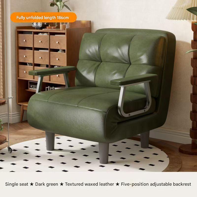 green Oil-wax leather