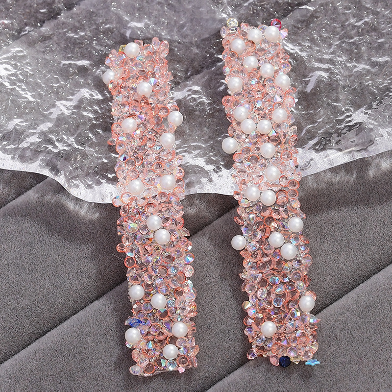 13:13 transparent water red diamond [with pearls]]